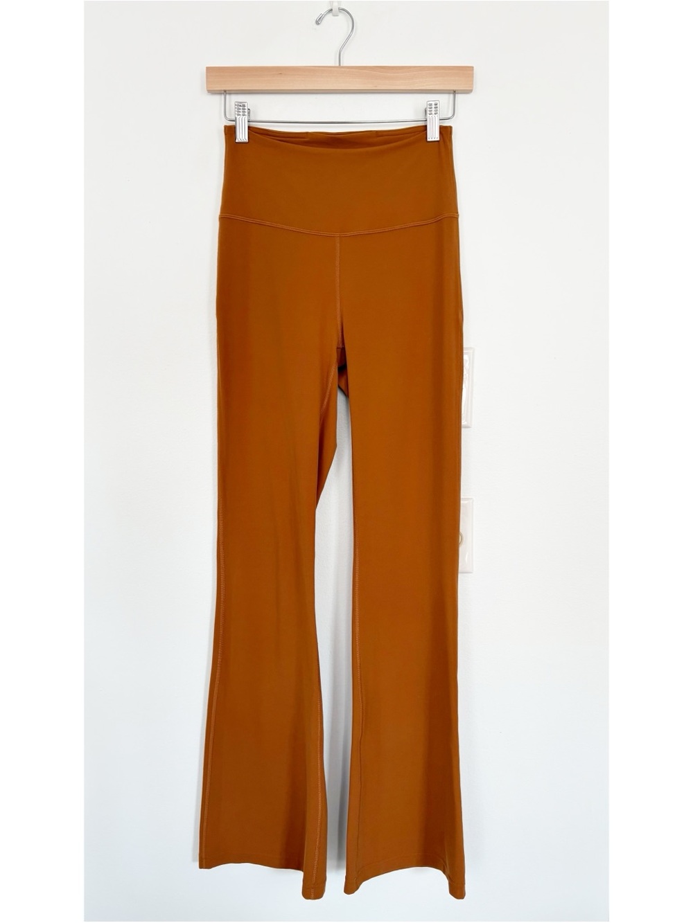 Lululemon || Groove Super-High-Rise Flared Pant Nulu Butternut Brown Orange 6